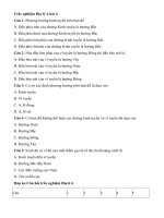 Tải Trắc nghiệm Địa lí 6 bài 4 - Phương hướng trên bản đồ - Kinh độ, vĩ độ và tọa độ địa lí