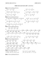 phiếu bài tập toán tuần 1 tháng 2 khối 6789