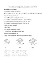 Tải Trắc nghiệm Hóa học 8 bài 4 - Hóa học 8 bài 4: Nguyên tử