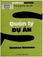 Quản lý dự án  matthew batchelor; vũ thị phương thanh dịch 