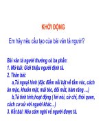 Tập làm văn - Lớp 5 - Tuần 13- Tiết 25 Tả người