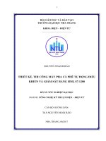 Thiết kế, thi công máy pha cà phê tự động điều khiển và giám sát bằng HMI, s7 1200  