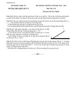 Download Đề thi HSG cấp trường môn vật lý 10 _THPT Diễn Châu II