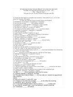 Download Đề thi học sinh giỏi tiếng anh khối 9- THCS Nguyễn Khuyến 2010 2011