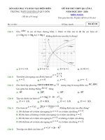 Tải Đề thi thử THPT Quốc gia lần 1 môn Toán năm 2020 trường THPT Chuyên Lê Quý Đôn - Điện Biên - Đề thi thử THPT Quốc gia môn Toán