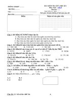 Tải Đề thi giữa kì 1 lớp 4 môn Toán năm 2020 - 2021 - Đề 2 - Đề thi Toán giữa kì 1 lớp 4 Có đáp án