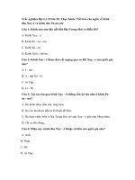 Tải Trắc nghiệm Địa Lý 10 bài 38: Thực hành: Viết báo cáo ngắn về kênh đào Xuy-ê và kênh dào Pa-na-ma - Trắc nghiệm Địa Lý 10 bài 38 có đáp án