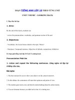 Tải Unit 3 lớp 10 Looking back - Soạn tiếng Anh 10 Unit 3 Music Looking back đầy đủ nhất