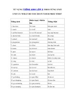 Tải Từ vựng tiếng Anh lớp 5 Unit 13 What do you do in your free time? - Tiếng Anh 5 Unit 13 What do you do in your free time?| Từ mới Unit 13 SGK tiếng Anh lớp 5 mới