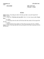 Download Đề kiểm tra 45 phút ngữ văn 9 cực hay