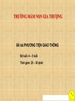 Bài giảng: Khám phá phương tiện giao thông