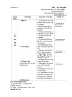 GIÁO ÁN CHỦ NHIỆM NHÁNH 3: LỚP HỌC BÉ YÊU