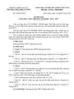 Kế hoạch  phát triển chương trình giáo dục nhà trường năm học  2016 - 2017