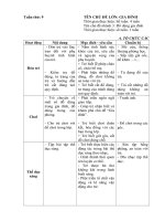 Kế hoạch giáo dục tuần 9: Đồ dùng gia đình