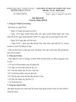 Kế hoạch công tác tháng 10 năm 2018