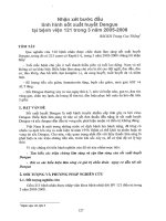 Nhận xét bước đầu tình hình sốt xuất huyết Dengue tại bệnh viện 121 trong 3 năm 2005-2008