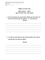 luyện tập  tiểu học trần quốc toản