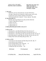 Đề kiểm tra học kì 1 môn âm nhạc 7 năm học 2018-2019