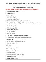 nội dung trọng tâm môn ngữ văn từ 32292  thcs trần quốc toản