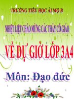 Đạo đức 3 - Quan tâm chăm sóc ông bà cha mẹ - Tiết 1
