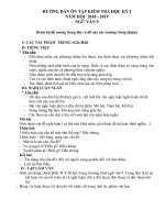 Hướng dẫn ôn tập KT HK1 - Năm học 2018.2019 môn Ngữ văn - Khối 9