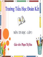 Tin học 3- Tuần 30-Tiết 59-CDD4-Bài 3: Chèn hình, tranh ảnh vào trang trình chiếu