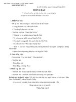 Hướng dẫn học sinh tự học và ôn tập tại nhà đợt 3 môn Ngữ Văn 8