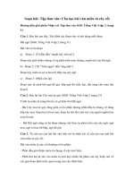 Tập làm văn: Cấu tạo bài văn miêu tả cây cối