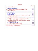 Sáng kiến kinh nghiệm: Biện pháp phòng tránh tai nạn thương tích cho trẻ 3 - 4  tuổi trong trường mầm non