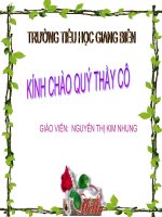 Thể dục 4 - Bài: Động tác nhảy của bài thể dục phát triển chung