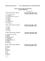 Đáp án đề thi đại học cao đẳng môn Tiếng Anh khối D 2002 | dethivn.com