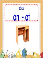 Lớp 1 - Học Vần - Tuần 11: an - at