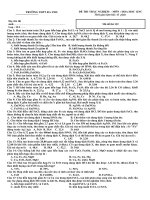 Download Đề kiểm tra 45 phút môn hóa học 12 nâng cao