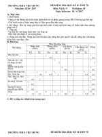 Đề thi HKII môn Vật lý 9 năm học 2016 - 2017