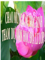 Địa lý lớp 5 - Bài 4: Sông ngòi | Tiểu học Khương Mai