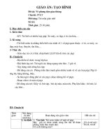 Giáo án tạo hình: Vẽ phươn tiện giao thông