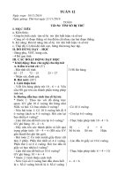 Giáo án tuần 12 lớp 2