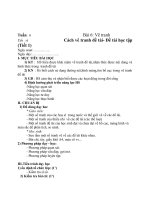 Tuần:  6                                   Bài 6: Vẽ tranhTiết  :6                      Cách vẽ tranh đề tài- Đề tài học tập (Tiết 1)