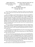 Kế hoạch các khoản đóng góp HS năm học 2020-2021