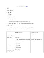 Tải Giáo án Toán 2 chương 5 bài: Bảng chia 2 - Giáo án điện tử Toán lớp 2