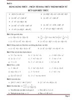 Tải Bài tập ôn hè môn Toán lớp 9 -  Tài liệu ôn tập hè lớp 8 lên lớp 9
