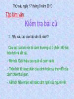 Tập làm văn - Luyện tập tả cảnh