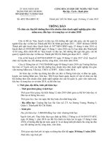 TB-GDĐT-TC của Sở GD&ĐT ngày 16 tháng 11 năm 2018 về thông báo Tổ chức các lớp bồi dưỡng theo tiêu chuẩn chức danh nghề nghiệp giáo viên mầm non, tiểu học và trung học cơ sở năm 2018.