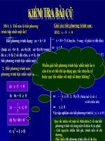 ĐẠI 8 - TIẾT 61 - BẤT PHƯƠNG TRÌNH BẬC NHẤT MỘT ẨN - LÊ NGỌC