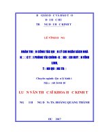 Hoàn thiện công tác quản lý chi ngân sách nhà nước tại phòng tài chính  kế hoạch huyện vĩnh linh, tỉnh quảng trị”  