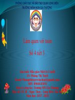 LÀM QUEN VỚI TOÁN: số 4 tiết 3