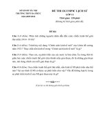 Download Đề thi 1 tiết Olympic sử 11 - đề 1