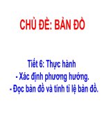 Địa Lí 6: Bài 5 Lop 6 theo chủ đề bản đồ