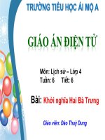 Tuần 6-Lịch sử 4 Khởi nghĩa Hai Bà Trưng