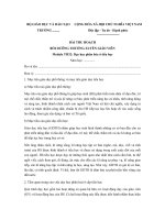 Bài thu hoạch BDTX Module TH32: Dạy học phân hóa ở tiểu học